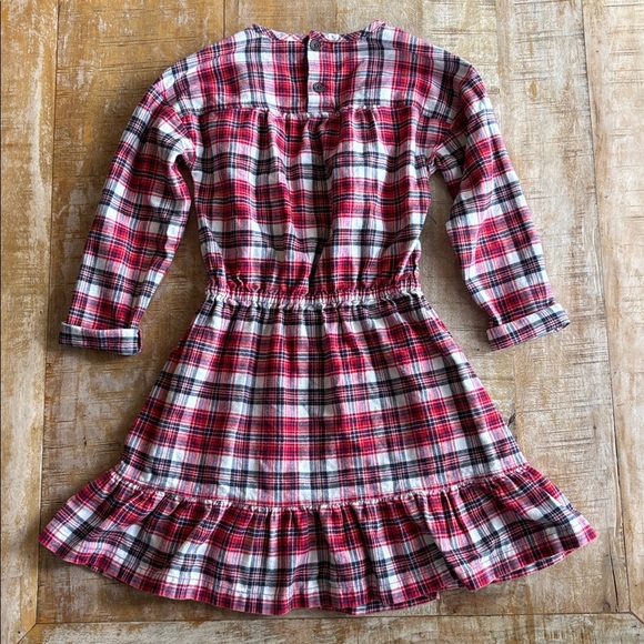 Hanna Andersson flannel plaid dress size 140(10) - Picture 5 of 6